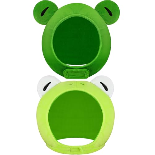 Jamntower Niedlicher Froschhut aus Plüsch mit Ohrenklappen, weicher Stoff, Froschhut, volle Kopfbedeckung für Halloween, Damen, Herren, Neuheit, Party, Cosplay, Kostüm, Party, Foto-Requisiten Jamntower Niedlicher Froschhut aus Plüsch mit Ohrenklappen, weicher Stoff, Froschhut, volle Kopfbedeckung für Halloween, Damen, Herren, Neuheit, Party, Cosplay, Kostüm, Party, Foto-Requisiten von Jamntower