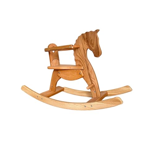 Jamso Design hochwertiges Schaukelpferd Ella Holzpferd Buchenholz Pferd Schaukeltier Babyschaukel Taufgeschenk Haflinger Rocking Horse von Jamso Design