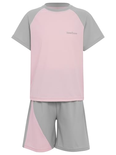 Jan Jean Sport Set 2tlg jungen Schnelltrocken Sportanzug Rundhalsausschnitt T-shirt und Laufenshorts kinder jogginganzug Rosa 134-140 Jan Jean Sport Set 2tlg jungen Schnelltrocken Sportanzug Rundhalsausschnitt T-shirt und Laufenshorts kinder jogginganzug Rosa 134-140 von Jan Jean