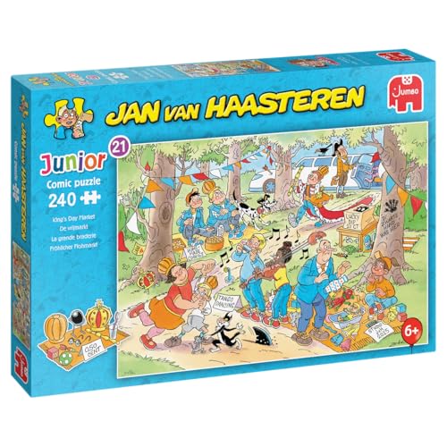 Jan van Haasteren Junior 21, Der Flohmarkt, 240 Puzzleteile für Kinder, Ab 6 Jahren von Jan van Haasteren