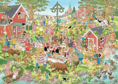 Jan van Haasteren - Mittsommerfest - 1000 Teile von Jan van Haasteren