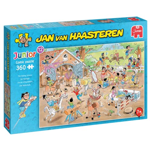 Jan van Haasteren Jumbo Spiele Jan van Haasteren Junior Reitschule 360 Teile - Puzzle für Kinder ab 7 Jahren von Jan van Haasteren