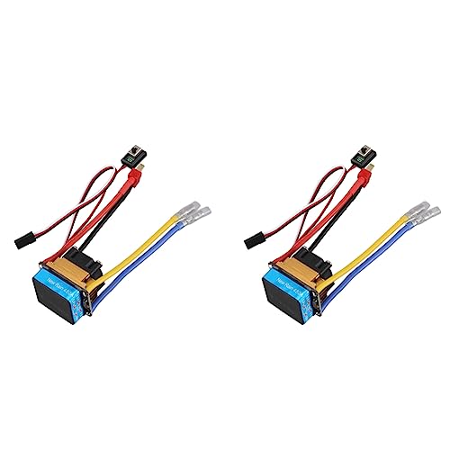 Janasiba 2X 480A Gebürsteter ESC-Einzelmotor mit Lüfter Wasserdicht 2-4S 3 5V / 3A BEC für RC-Cars von Janasiba