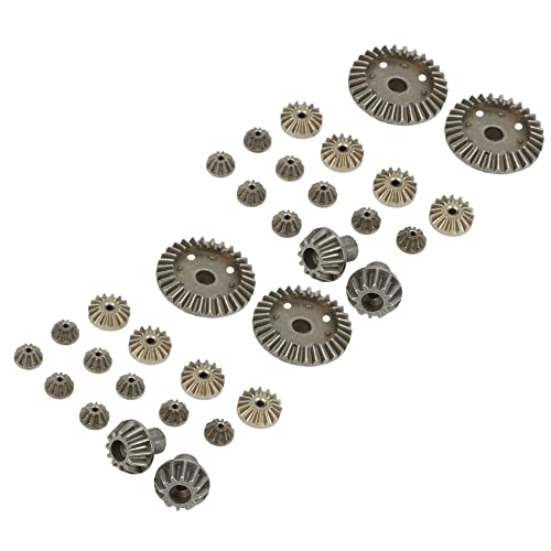 Janasiba Upgrade Metall Getriebe 30T 16T 10T Differential Antriebs für 144001 12428 12429 12423 12429 32 StüCke von Janasiba