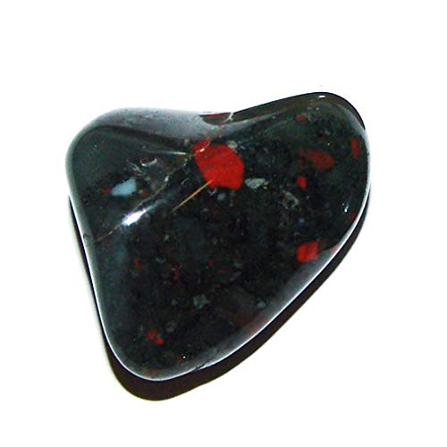 Joyas Janni Heliotrope Drumstone Platterer, ca. 25-35 mm, aus Südafrika, Mehrfarbig (TS-STÜCK-HELIO-03) von Janni-Shop-Trommelsteine