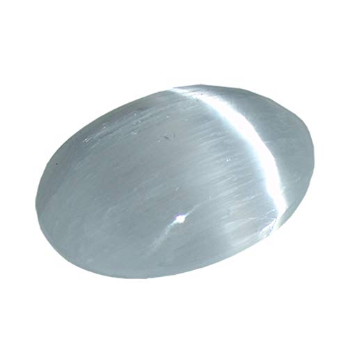Joyas Janni TS-SS-SE-03 Piedra Disco DE Selenite Aprox. 35 x 50 mm Charms, bunt von Janni-Shop-Trommelsteine