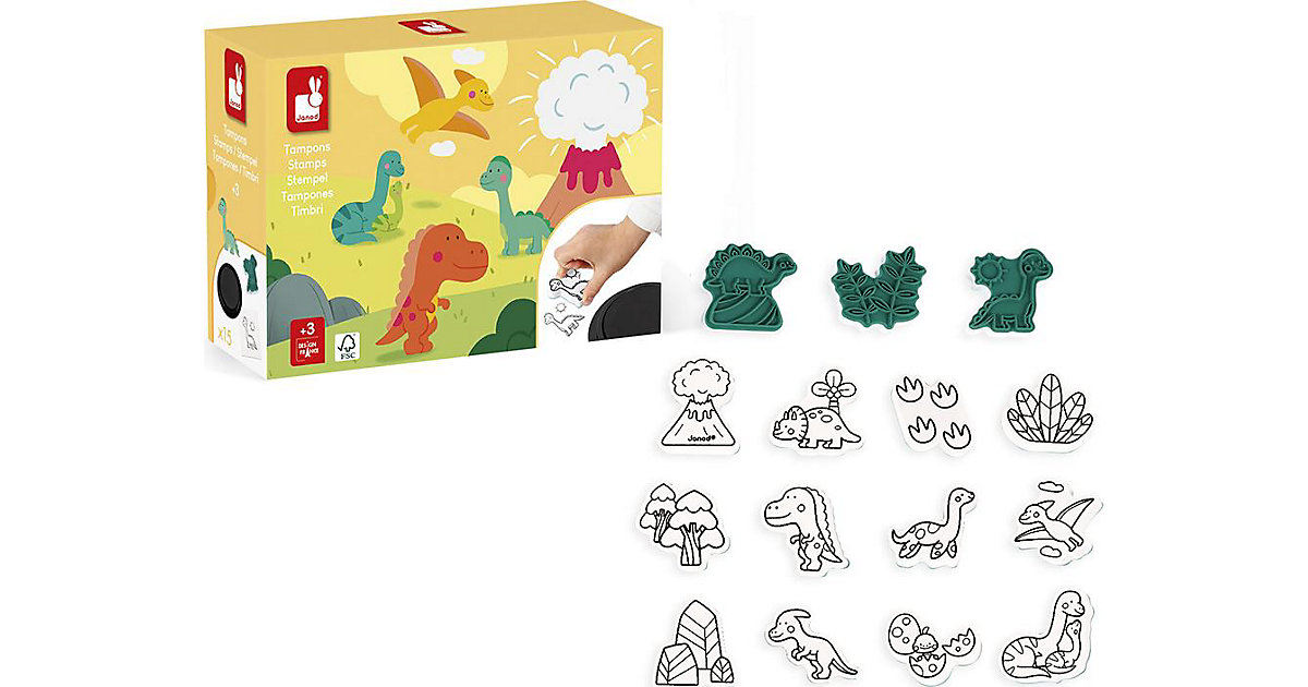 Dino Stampinoo - 15 Stempel von Janod