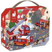 JANOD J02605 Kinderpuzzle 24 Teile - Feuerwehrleute von Janod