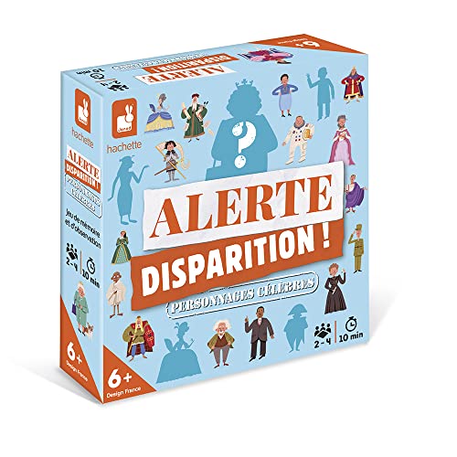 JANOD - Vermisstalarm - Berühmte Charaktere - Gesellschaftsspiel für Kinder - kooperatives Lernspiel - Spiel für die Familie - Beobachtung und Erinnerung - Französische Sprache - ab 6 Jahren, J02457 JANOD - Vermisstalarm - Berühmte Charaktere - Gesellschaftsspiel für Kinder - kooperatives Lernspiel - Spiel für die Familie - Beobachtung und Erinnerung - Französische Sprache - ab 6 Jahren, J02457 von Janod