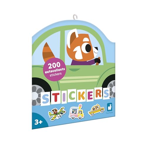 Janod -200 Gummibärchen - Sticker Sticker - Thema Fahrzeuge - Ab 3 Jahren - Kreative Freizeitbeschäftigungen für Kinder - Lernen für Feinmotorik und Konzentration - J09196, Garten von Janod