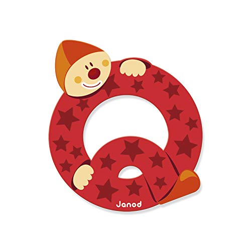 Janod J04558 Q Party B004XS8HOG Wooden Clown Letter, Multi-Coloured, one Size Janod J04558 Q Party B004XS8HOG Wooden Clown Letter, Multi-Coloured, one Size von Janod
