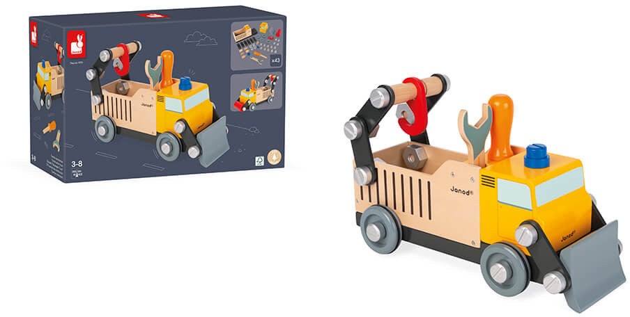 Janod Brico'Kids DIY Baufahrzeug 43 Teile Janod Brico'Kids DIY Baufahrzeug 43 Teile von Janod