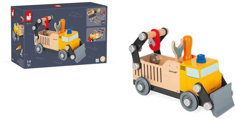 Janod Brico'Kids DIY Baufahrzeug 43 Teile von Janod