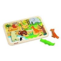 Janod - Chunky Holzfiguren-Puzzle Zoo, 7 Teile Janod - Chunky Holzfiguren-Puzzle Zoo, 7 Teile von Janod