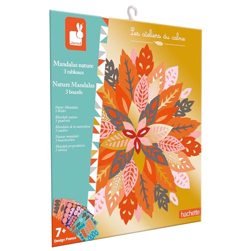 Janod - Die Werkstätten der Ruhe - 3 Mandalas Natur - Bilder zum Mandala-Komponieren - Kreativset für Kinder - Förderung der Feinmotorik und Konzentration – Ab 7 Jahren – J07755 Janod - Die Werkstätten der Ruhe - 3 Mandalas Natur - Bilder zum Mandala-Komponieren - Kreativset für Kinder - Förderung der Feinmotorik und Konzentration – Ab 7 Jahren – J07755 von Janod