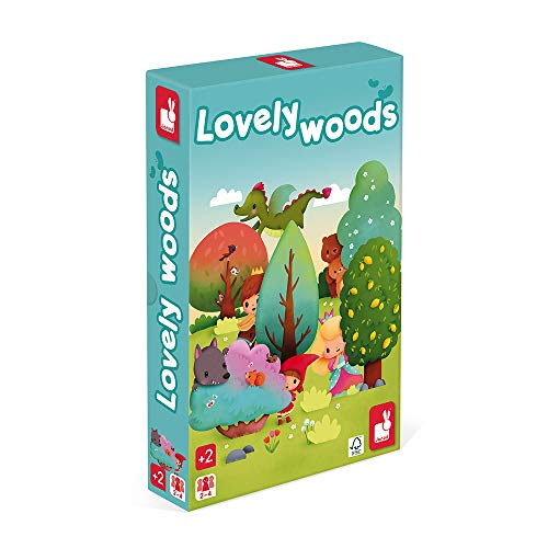 Janod - Echanted Woods - Gesellschaftsspiel für Kinder - - Versteckspiel - Pappe und Massivholz, FSC-zertifiziert - Ab 2 Jahren, J02640 von Janod