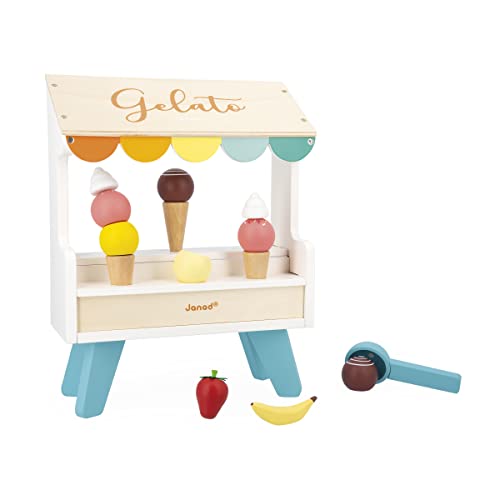 Janod - Eisstand aus Holz - 14 magnetische Zubehörteile - Rollenspielzeug - Spielzeug aus FSC-Holz - Ab 3 Jahre, J06558 Janod - Eisstand aus Holz - 14 magnetische Zubehörteile - Rollenspielzeug - Spielzeug aus FSC-Holz - Ab 3 Jahre, J06558 von Janod