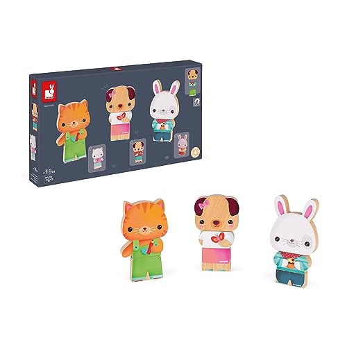 Janod - Funny Magnets Haustiere - Magnetisches Kleinkindspielzeug aus Holz - Handhabung und Geschicklichkeit - Ab 18 Monaten, J08059 Janod - Funny Magnets Haustiere - Magnetisches Kleinkindspielzeug aus Holz - Handhabung und Geschicklichkeit - Ab 18 Monaten, J08059 von Janod