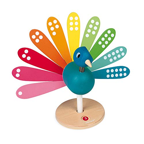 Janod - Ich lerne in Zähl „Pfau“ - Lernspielzeug aus Holz Babys und Kleinkinder - Erlernen von Zahlen und ersten Handhabungen - Ab 2 Jahren, J08040 Janod - Ich lerne in Zähl „Pfau“ - Lernspielzeug aus Holz Babys und Kleinkinder - Erlernen von Zahlen und ersten Handhabungen - Ab 2 Jahren, J08040 von Janod