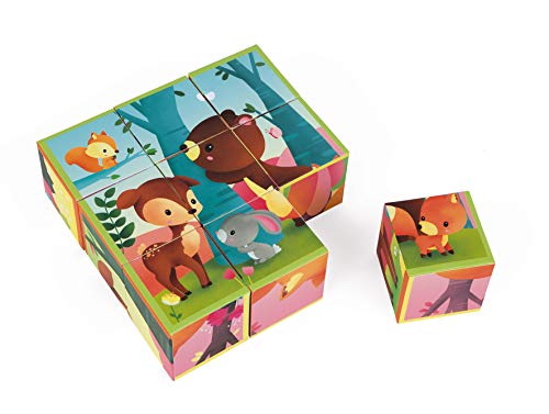 Janod J02731 Kubkid 9 Blocks, Forest Animals Janod J02731 Kubkid 9 Blocks, Forest Animals von Janod