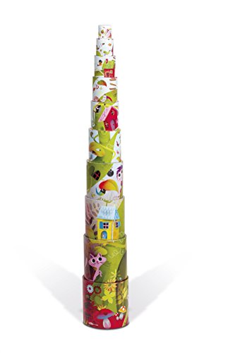 Janod J02918 Round Stacking Pyramid 10 cubes, Magic Tree Janod J02918 Round Stacking Pyramid 10 cubes, Magic Tree von Janod