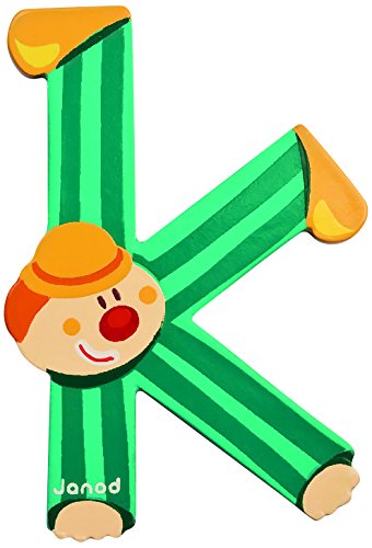 Janod J04552 K Party B004XS8H64 Wooden Clown Letter, Multi-Coloured, one Size Janod J04552 K Party B004XS8H64 Wooden Clown Letter, Multi-Coloured, one Size von Janod