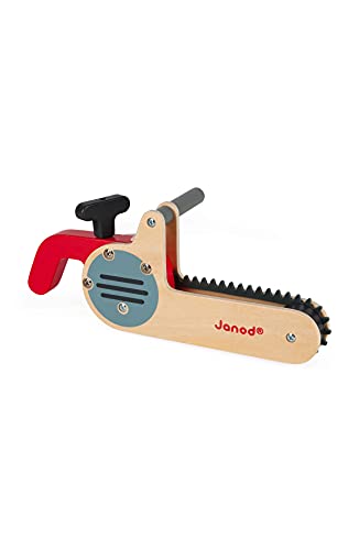 Janod - Brico'Kids Kettensäge aus Holz - Rollenspielzeug Heimwerken - Entwicklung von Feinmotorik und Fantasie - FSC-zertifiziert - Ab 3 Jahren, J06471 von Janod
