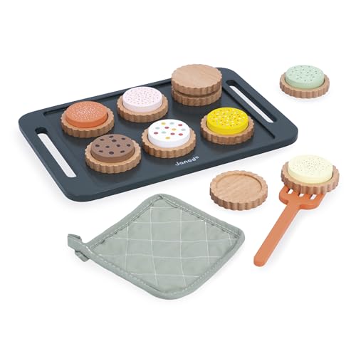 Janod J06643 Holzwerkstatt für Kekse-Backset-Kekstablett mit Handschuh und Teigschaber-Spielzeug Ideal als Küchenzubehör für Kinder-Ab 3 Jahre-J06643 Janod J06643 Holzwerkstatt für Kekse-Backset-Kekstablett mit Handschuh und Teigschaber-Spielzeug Ideal als Küchenzubehör für Kinder-Ab 3 Jahre-J06643 von Janod