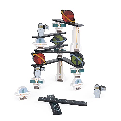 Janod - Balancespiel im Weltraum - Lernspielzeug aus Holz - Motorikspielzeug - Fördert Konzentration und Vorstellungskraft - FSC-Zertifiziert - Ab 2 Jahren, J08084, Medium Janod - Balancespiel im Weltraum - Lernspielzeug aus Holz - Motorikspielzeug - Fördert Konzentration und Vorstellungskraft - FSC-Zertifiziert - Ab 2 Jahren, J08084, Medium von Janod