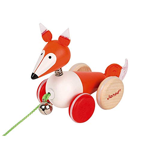 Janod J08191 Wooden Pull-Along Animal, Fox von Janod