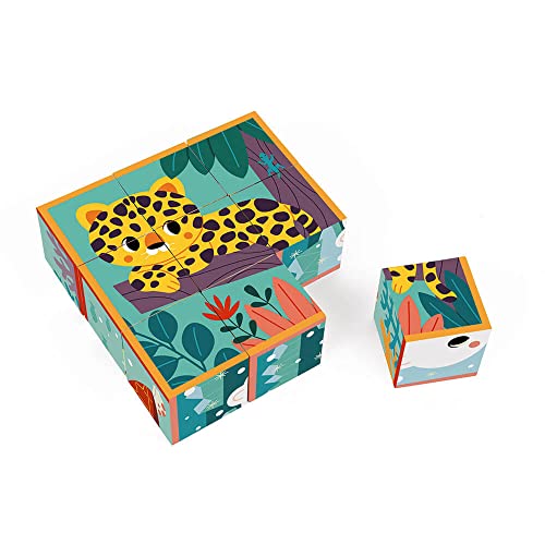 Janod - Kinderpuzzle Würfel aus Pappe Tiere - Baby- und Kleinkindspielzeug - Lernspiel - Beobachtungsgabe und Koordination - Partnerschaft mit dem WWF- FSC-zertifizierte Pappe - Ab 2 Jahren, J08624 Janod - Kinderpuzzle Würfel aus Pappe Tiere - Baby- und Kleinkindspielzeug - Lernspiel - Beobachtungsgabe und Koordination - Partnerschaft mit dem WWF- FSC-zertifizierte Pappe - Ab 2 Jahren, J08624 von Janod