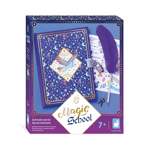 Janod J09110 Magic School-Tagebuch mit Schloss-Geheimes Notizbuch Kreativset-Zauberbuch mit Stift in Federform-Welt der Magie-Basteln für Kinder ab 3 Jahre-J09110, Multicolor von Janod