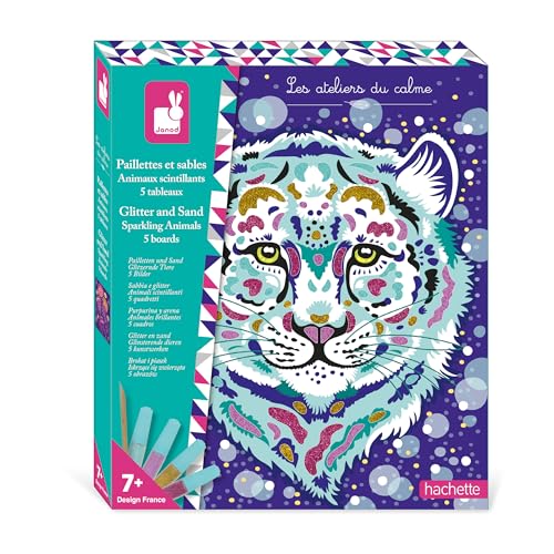 Janod - Pailletten & Sand Glitzernde Tiere - Basteln für Kinder - Kreativset - Mit Dekosand und Biologisch Abbaubarem Glitter - Aktivität für Kinder 3 Jahre - J09152 Janod - Pailletten & Sand Glitzernde Tiere - Basteln für Kinder - Kreativset - Mit Dekosand und Biologisch Abbaubarem Glitter - Aktivität für Kinder 3 Jahre - J09152 von Janod