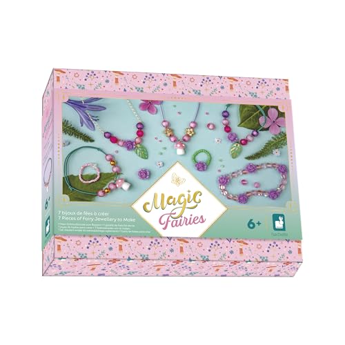 Janod - 7 Schmuckstücke zum Selbermachen - Thema Feen - Les Ateliers Bijoux - Schmuckschatulle inbegriffen - Kit Kreatives Gestalten Kinder - Lernen Feinmotorik und Konzentration - Ab 6 Jahre - J09176 Janod - 7 Schmuckstücke zum Selbermachen - Thema Feen - Les Ateliers Bijoux - Schmuckschatulle inbegriffen - Kit Kreatives Gestalten Kinder - Lernen Feinmotorik und Konzentration - Ab 6 Jahre - J09176 von Janod