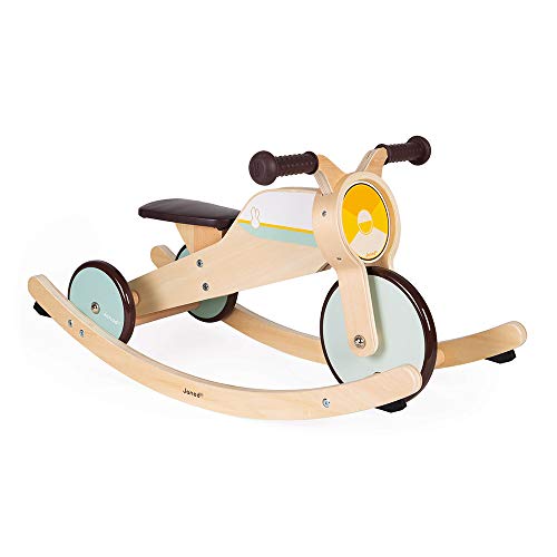 Janod - 2-in-1 Schaukel Dreirad aus Holz - Anpassbare Baby Wippe - Motorik und Gleichgewichtssinn Entwickeln - Baby Holzspielzeug - FSC-Zertifiziert - Ab 12 Monaten, J03284, Klein Janod - 2-in-1 Schaukel Dreirad aus Holz - Anpassbare Baby Wippe - Motorik und Gleichgewichtssinn Entwickeln - Baby Holzspielzeug - FSC-Zertifiziert - Ab 12 Monaten, J03284, Klein von Janod