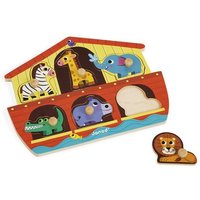 Janod - Knopfpuzzle Arche Noah, 6 Teile von Janod