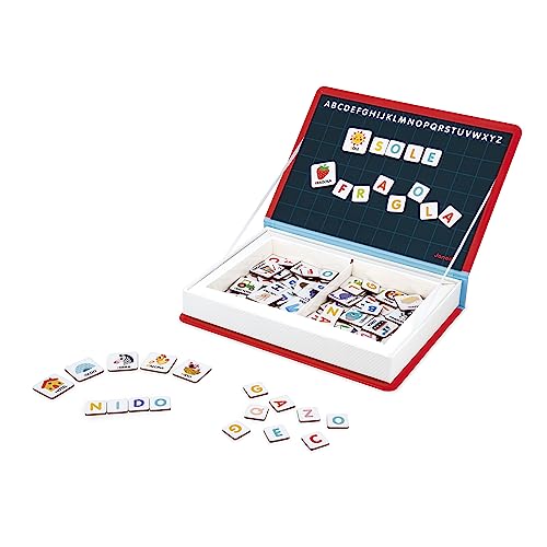 Janod Magneti'Book Alphabet Lernspielzeug, italienische Version, Ab 3 Jahren, J02594, Klein Janod Magneti'Book Alphabet Lernspielzeug, italienische Version, Ab 3 Jahren, J02594, Klein von Janod