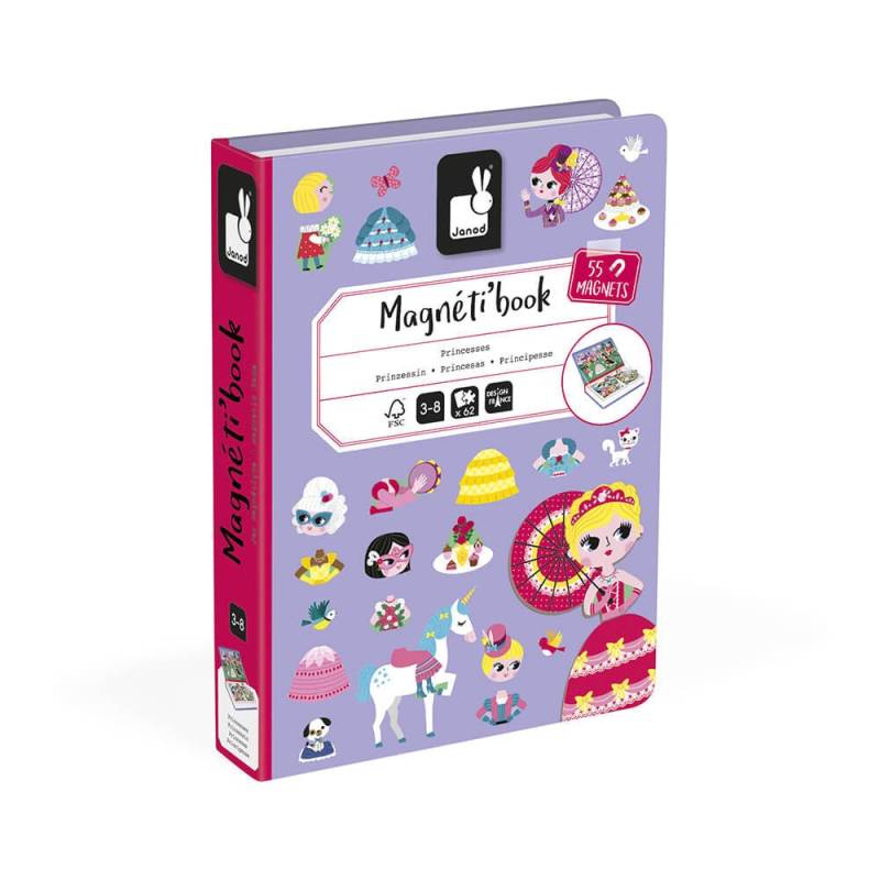 Janod Magneti'Book Princesses Magnet-Set 55 Teile von Janod