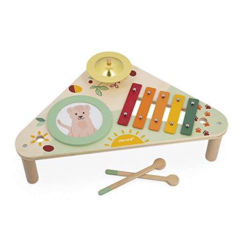 Janod - Musiktisch aus Holz Sunshine - Rollenspielzeug und musikalische Früherziehung - Wasserfarbe - Ab 12 Monaten, J07616 Janod - Musiktisch aus Holz Sunshine - Rollenspielzeug und musikalische Früherziehung - Wasserfarbe - Ab 12 Monaten, J07616 von Janod