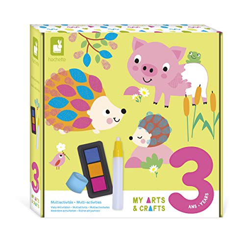Janod - My Arts & Crafts – 3 Jahre – Kreatives Multiaktivitäts-Set – 8 Illustrationen – Kreativ-Set für Kinder – Lernen Feinmotorik und Konzentration – J07746, Mittel Janod - My Arts & Crafts – 3 Jahre – Kreatives Multiaktivitäts-Set – 8 Illustrationen – Kreativ-Set für Kinder – Lernen Feinmotorik und Konzentration – J07746, Mittel von Janod