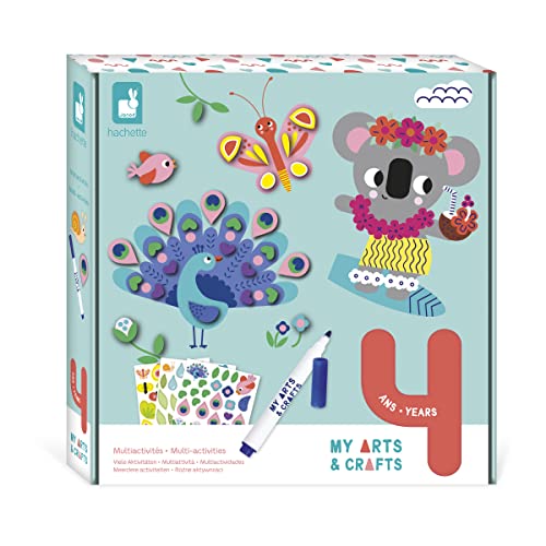 Janod - My Arts & Crafts - 4 Jahre - Kreatives Multiaktivitätsset - 9 Bilder - Kreatives Hobby Kinder - Feinmotorik und Konzentration - J07747 Janod - My Arts & Crafts - 4 Jahre - Kreatives Multiaktivitätsset - 9 Bilder - Kreatives Hobby Kinder - Feinmotorik und Konzentration - J07747 von Janod