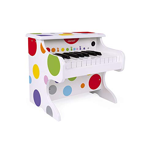 Janod - My First Confetti Elektronisches Holz-Klavier, Kinder-Musikinstrument, Spielzeugnachbildung und Spielzeug für musikalisches Empfinden, ab 3 Jahren, J07618 Janod - My First Confetti Elektronisches Holz-Klavier, Kinder-Musikinstrument, Spielzeugnachbildung und Spielzeug für musikalisches Empfinden, ab 3 Jahren, J07618 von Janod
