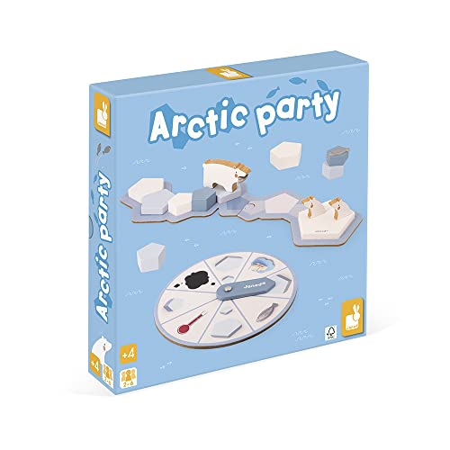 Janod - Nordpol-Party - Kooperatives Kinderspiel - Thema Eisbären - Gesellschaftsspiel aus Holz und Pappe - 2 bis 6 Spieler - FSC-zertifiziert - ab 4 Jahre, J02469, Blau Weiss Janod - Nordpol-Party - Kooperatives Kinderspiel - Thema Eisbären - Gesellschaftsspiel aus Holz und Pappe - 2 bis 6 Spieler - FSC-zertifiziert - ab 4 Jahre, J02469, Blau Weiss von Janod