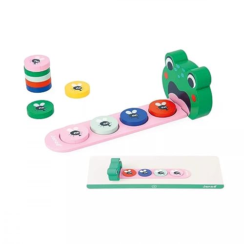 JANOD Pädagogische Reihe-Froschalgorithmen-Farben und Serien Lernen-Lernspielzeug für Kinder-Froschspiel-ab 36 Monaten, J05088, bunt JANOD Pädagogische Reihe-Froschalgorithmen-Farben und Serien Lernen-Lernspielzeug für Kinder-Froschspiel-ab 36 Monaten, J05088, bunt von Janod