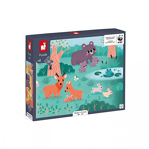 Janod - Panoramapuzzle 4 Jahreszeiten - 36 Teile aus FSC-Pappe - Tierpuzzle WWF-Partnerschaft - Ab 4 Jahre, J08645 Janod - Panoramapuzzle 4 Jahreszeiten - 36 Teile aus FSC-Pappe - Tierpuzzle WWF-Partnerschaft - Ab 4 Jahre, J08645 von Janod