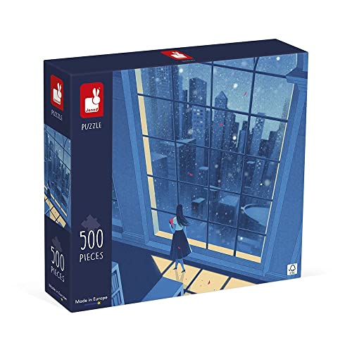 Janod - Puzzle 500 Teile - Die Blaue Nacht - Für Erwachsene Teenager Kinder - Ab 8 Jahren, J02510 Janod - Puzzle 500 Teile - Die Blaue Nacht - Für Erwachsene Teenager Kinder - Ab 8 Jahren, J02510 von Janod