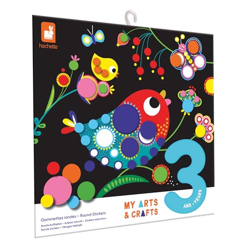 Janod - My Arts & Crafts – Ab 3 Jahren - Runde Aufkleber - 4 Bilder - Kreativset für Kinder - Förderung der Feinmotorik und Konzentration – J09146 Janod - My Arts & Crafts – Ab 3 Jahren - Runde Aufkleber - 4 Bilder - Kreativset für Kinder - Förderung der Feinmotorik und Konzentration – J09146 von Janod