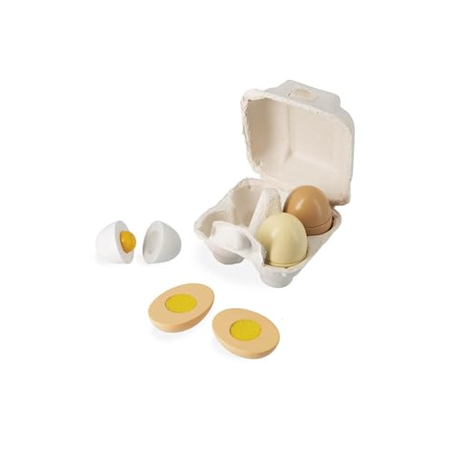 Janod - Schachtel mit 4 Holzeiern - Rollenspiel Küche und Essgeschirr - 4 verschiedene Öffnungssysteme - Wasserfarbe - Ab 3 Jahren, J06593 Janod - Schachtel mit 4 Holzeiern - Rollenspiel Küche und Essgeschirr - 4 verschiedene Öffnungssysteme - Wasserfarbe - Ab 3 Jahren, J06593 von Janod