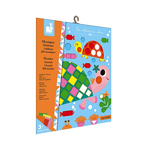 Janod - Schaumstoffmosaik-Set Tiere - Les Ateliers du Calme - Set für kreative Freizeitbeschäftigungen Kleinkinder - Entwicklung von Feinmotorik und Konzentration - Ab 3 Jahren, J07899 Janod - Schaumstoffmosaik-Set Tiere - Les Ateliers du Calme - Set für kreative Freizeitbeschäftigungen Kleinkinder - Entwicklung von Feinmotorik und Konzentration - Ab 3 Jahren, J07899 von Janod