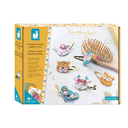 Janod - Bastelset für 6 Haarspangen - Glitzernde Tiere - Les Ateliers Bijoux - Kreatives Hobby Kinder - Feinmotorik und Kreativität - Ab 6 Jahre - J07997 Janod - Bastelset für 6 Haarspangen - Glitzernde Tiere - Les Ateliers Bijoux - Kreatives Hobby Kinder - Feinmotorik und Kreativität - Ab 6 Jahre - J07997 von Janod